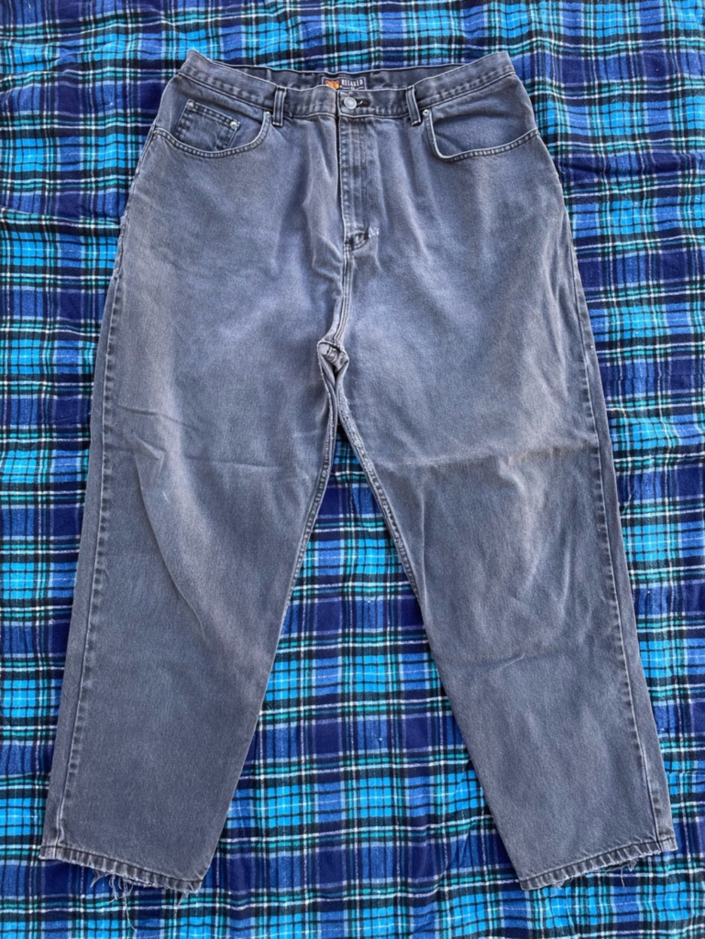 Route 66 | Relaxed Fit Black Gray Plus Size Jeans